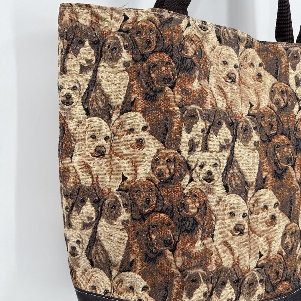 DOG LOVERS Labrador Collage Tapestry Extra Large Shoulder Tote Unbranded - Picture 3 of 11